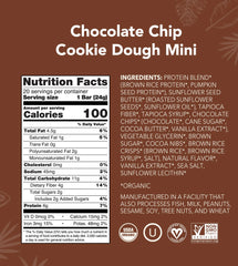 Chocolate Chip Cookie Dough - Mini Bars